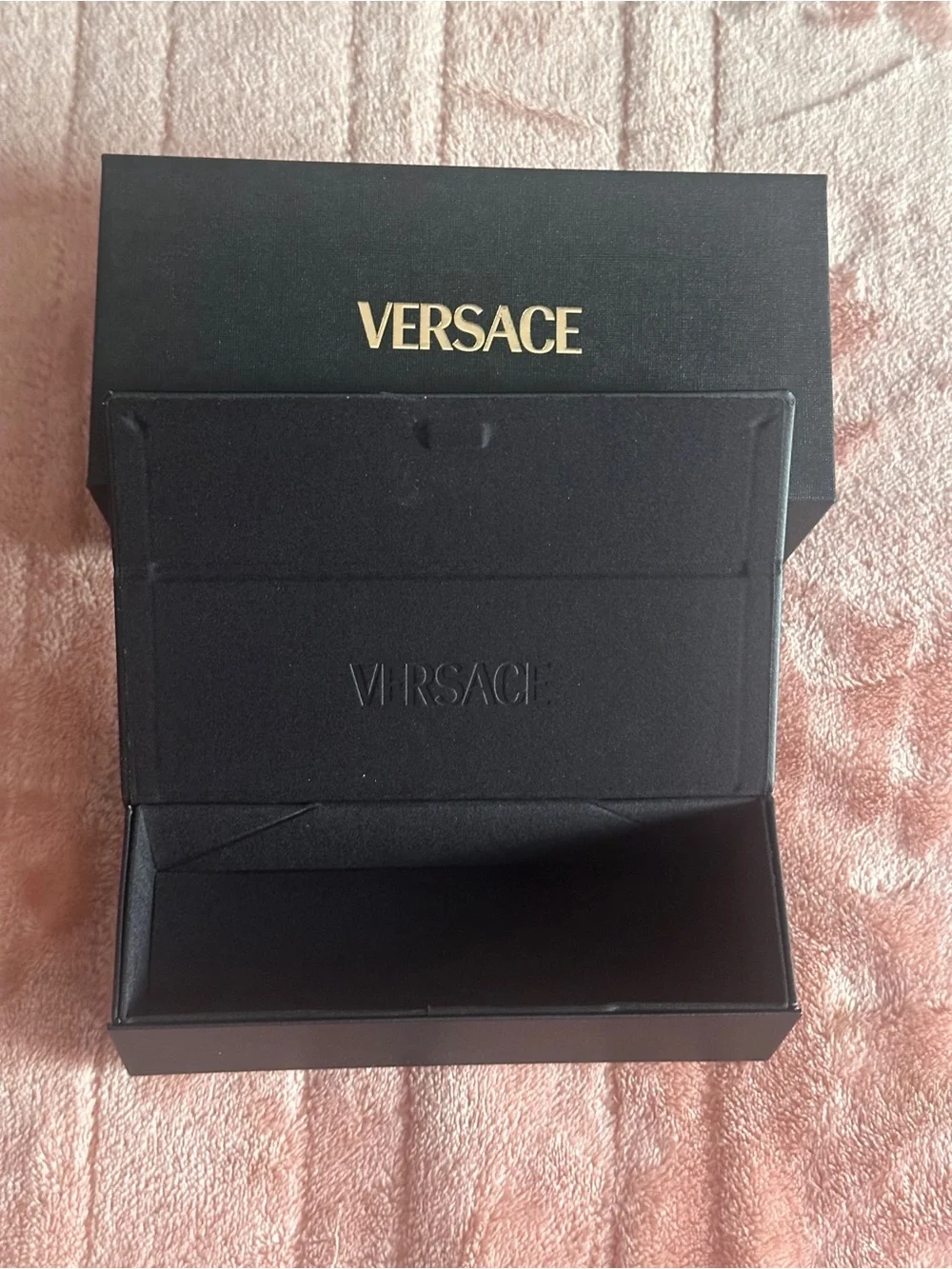 Versace MOD 3304 GB1 Black Cat Eye Eyeglass Frames 53-18-140 Full Set w/Box Case